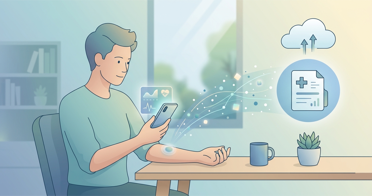 How can I easily share my daily health numbers with my care team without complicated apps?